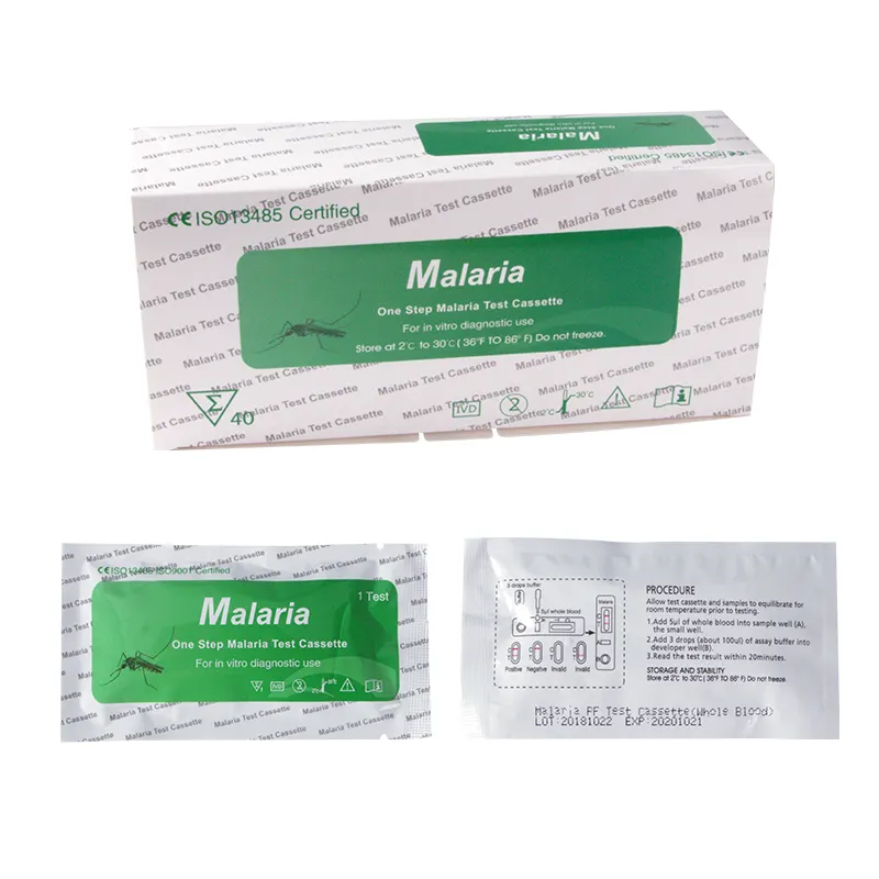 factory  price  fast delivery Wholesale Price Malaria PF/PV/PAN Test Cassette Malaria Rapid Diagnostic Test Kit