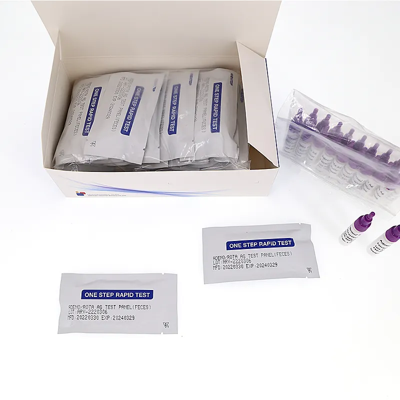 Factory Supplied Colloidal Gold Human Adenovirus ATK Antigen Test Kit Rotavirus & Adenovirus Combo Rapid test