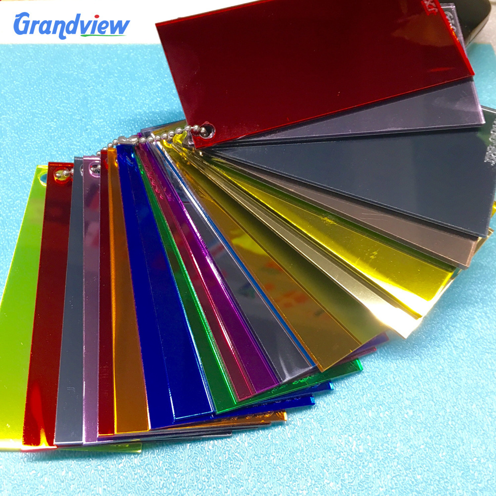 Laser Cutting Couleur Acrylique Double Sided Acrylic Plastic Mirror Glass Sheet Acrylic Self Adhesive Mirror Sheet