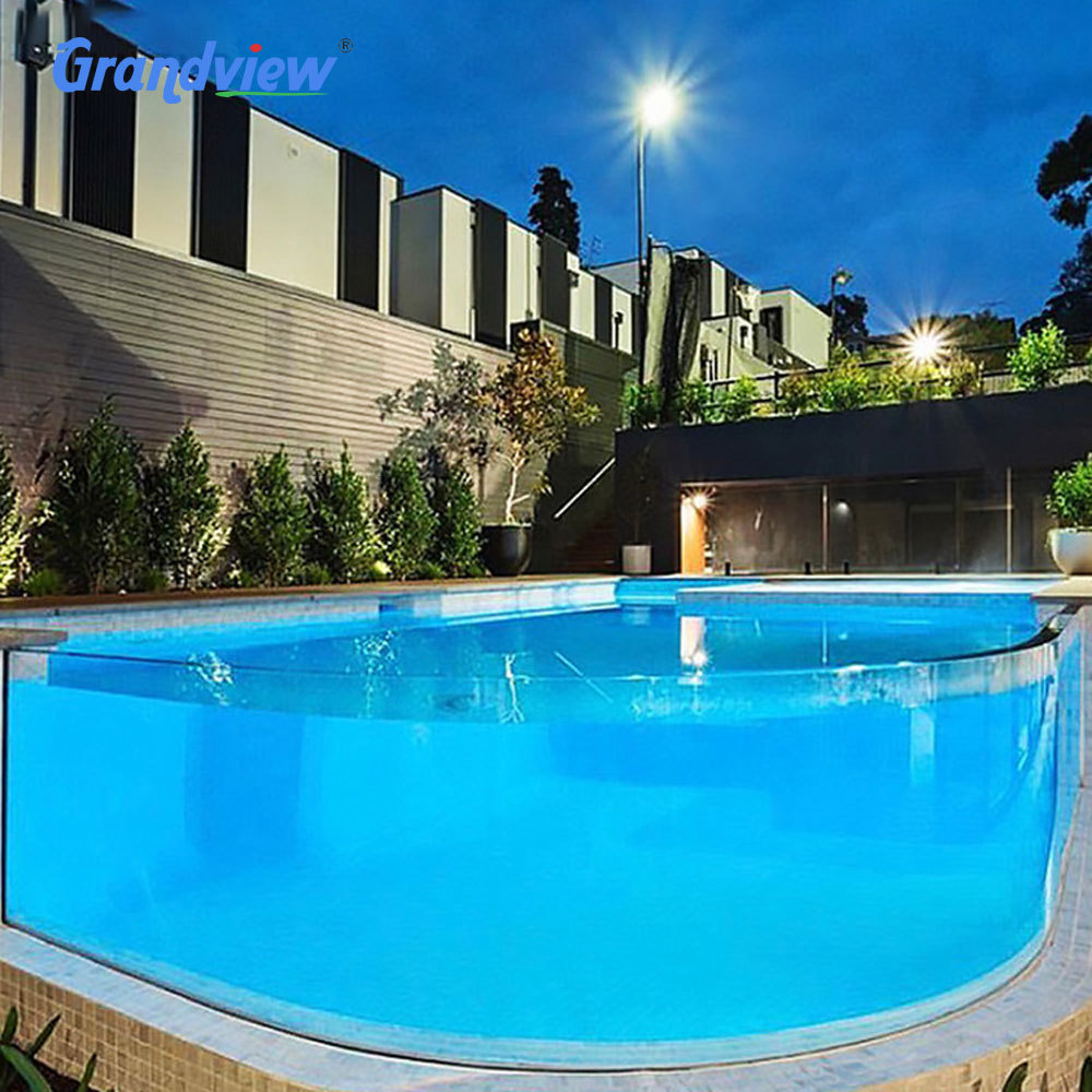 Thick window wall above ground full side inground panels sheet endless glass outdoor clear fiberglass acrylic swimming pool