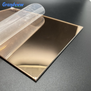 Laser Cutting Couleur Acrylique Double Sided Acrylic Plastic Mirror Glass Sheet Acrylic Self Adhesive Mirror Sheet