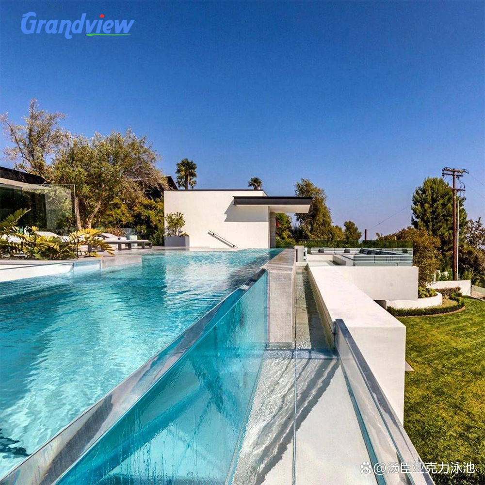 80mm acrylic above ground acrylic pool swimming infinity pool for acrylic swimming pool