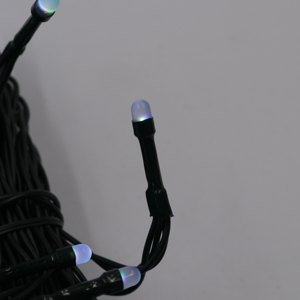 Fog surface blue leds black wire for indoor and outdoor decoration