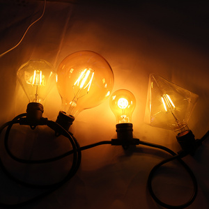 S14 filament lamp string light outdoor chain bulbs LED decorative retro series LED string lights