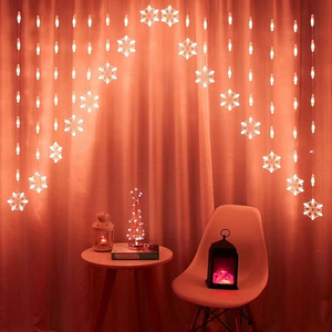 Snowflake Color Changeable Fairy LED String Light Led Curtain Lights string Decoration lights for Holiday