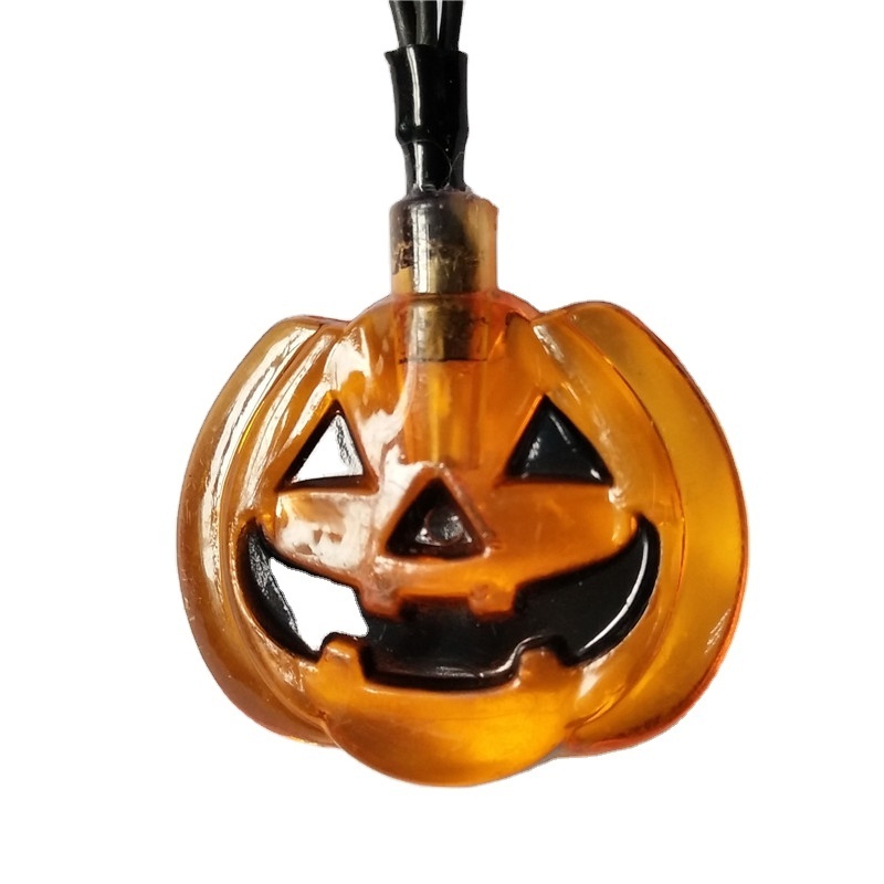 halloween trick or treat battery operated acrylic pumpkin string lights orange Halloween light