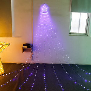 Waterfall motif light Multicolour leds for indoor and outdoor Decoration