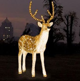 outdoor beautiful Decorative Lights High Quality Elk Shape Led Christmas large motif Light