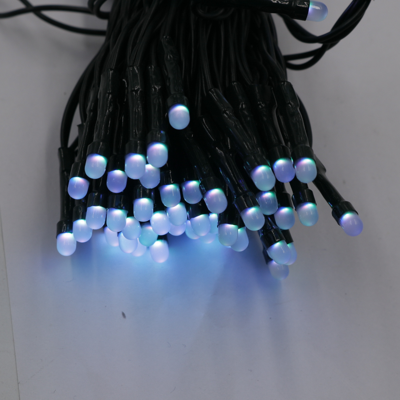 Fog surface blue leds black wire for indoor and outdoor decoration