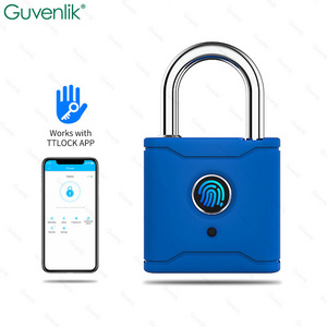 Guvenlik TTlock IP65 Portable Mini Smart Electronic Padlock Security Touch Fingerprint Outdoor With Apps