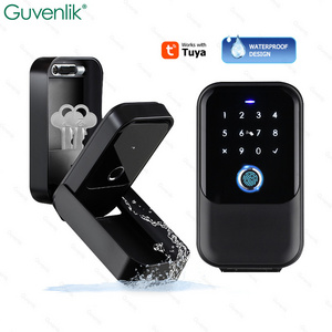 Guvenlik Waterproof Tuya Wifi Hanging Anti Theft Car Fingerprint Smart Key Lock Box Outdoor With Password