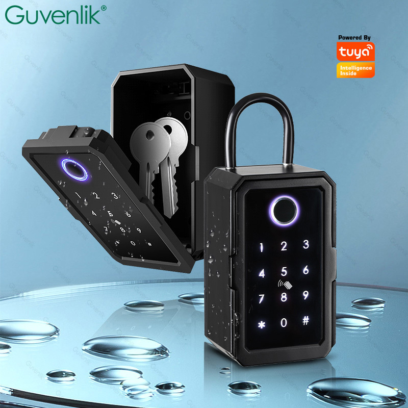 Guvenlik Faraday Box For Car Keys Security Electronic Digital Fingerprint TTlock Tuya Smart Key Lock Box