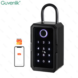 Guvenlik Tuya TTlock Combination Safe Key Lock Box Digital Key Lock Box Wall Mounted Smart Key Box