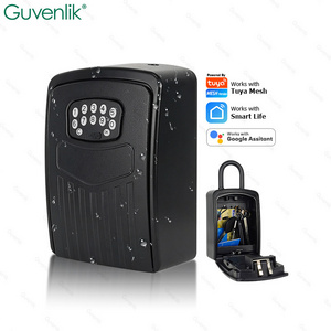 Guvenlik Wall Mounted Portable Storage Hide Secure Security Lock Safe Digital Code App Control Smart Key Box