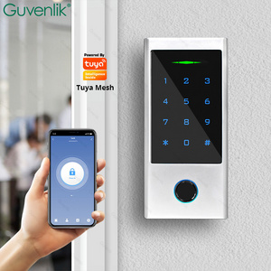 Guvelink Office Tuya Wifi Electronic Biometri Fingerprint Wireless Rfid Smart Access Controller System Door Lock