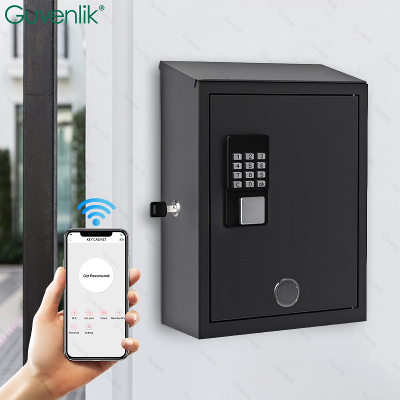 Guvelink Wall Mounted Waterproof Mailbox With Digital Electronic Smart Lock Mail Post Box Letter Box Outdoor