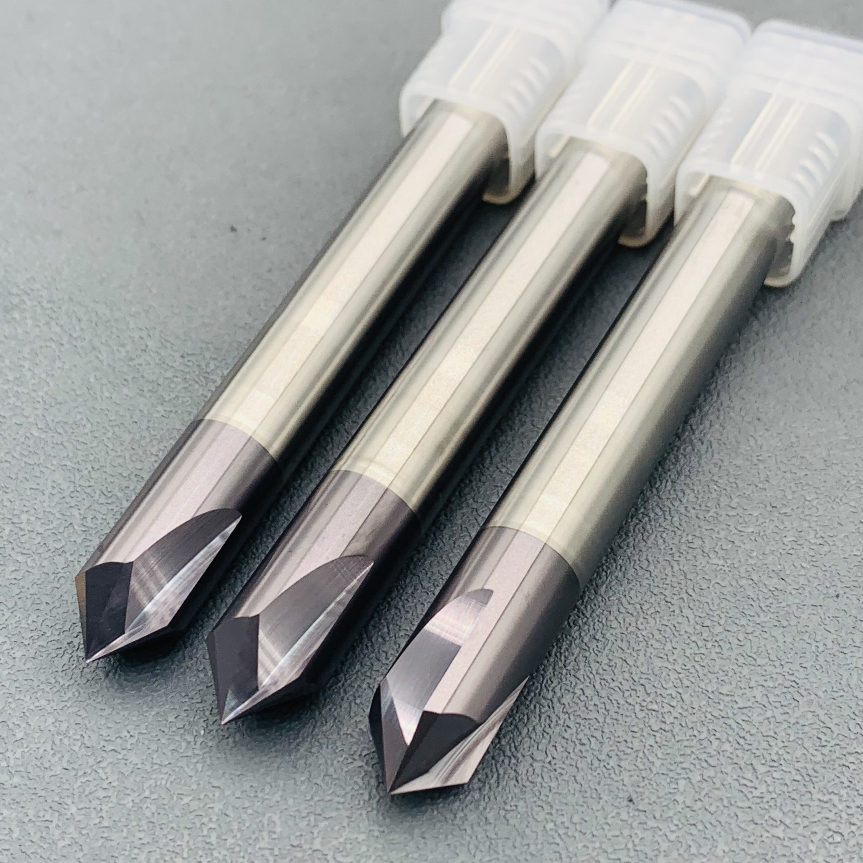 Grewin-Tungsten Carbide 45 / 90 Degree Chamfering End Mill 2/ 3 Flutes V Groove Chamfer Milling Cutter D12*90degree*18*108