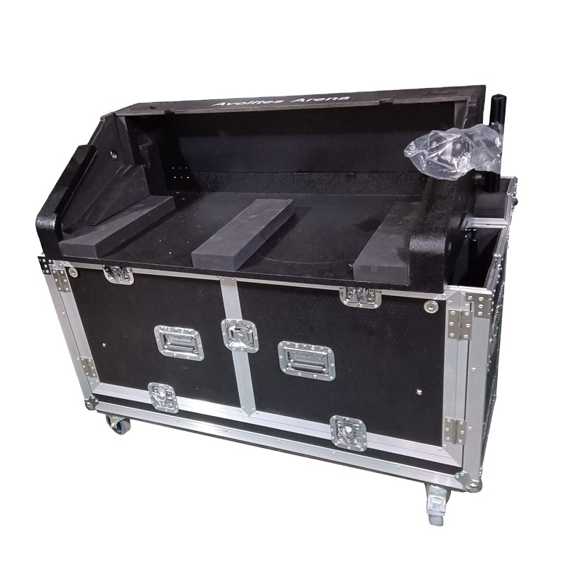 Standard Foldable Series Flight case for Arena Lighting Console Hydraulic Flip Case Mixer Case with Laptop Holder