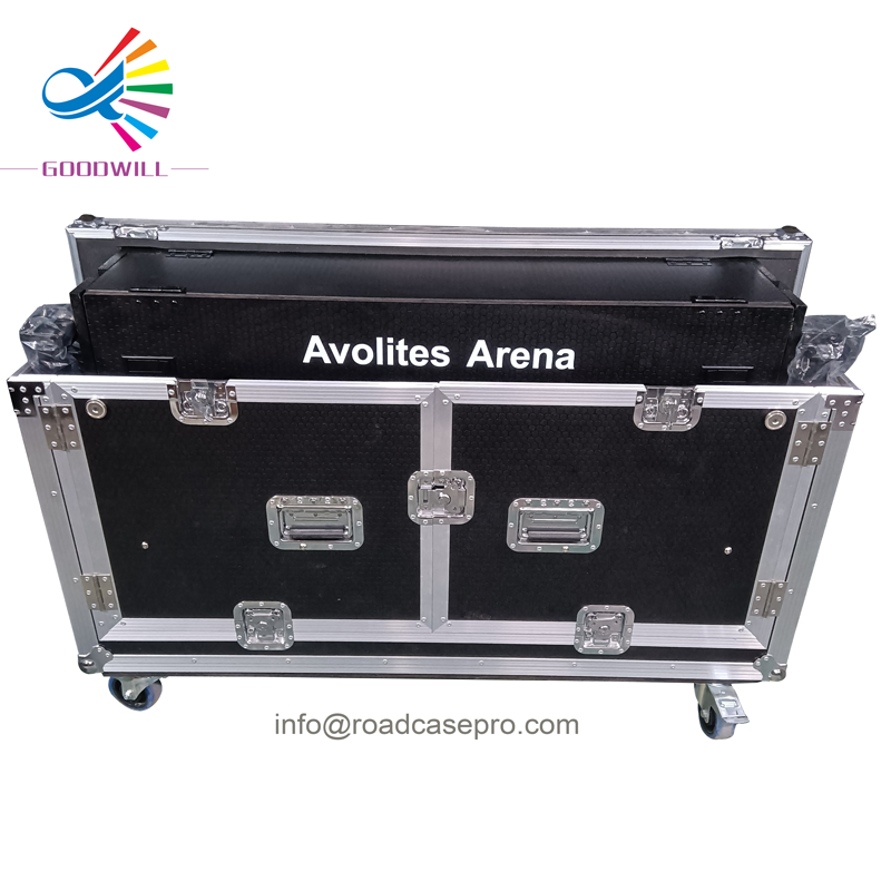 Standard Foldable Series Flight case for Arena Lighting Console Hydraulic Flip Case Mixer Case with Laptop Holder