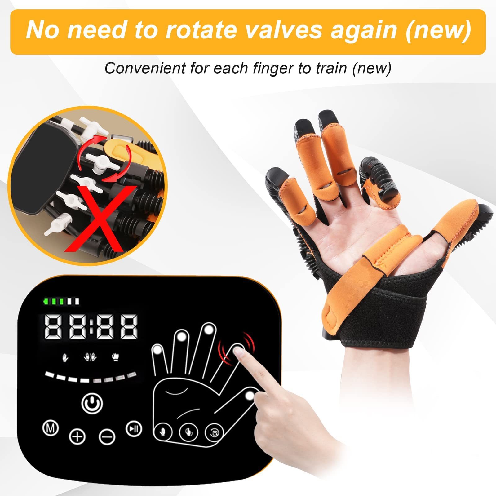 Hot Sale Finger Exercise Machine Gloves Robotic Stroke Therapy Equipment Hand Rehabilitation Robot Glove