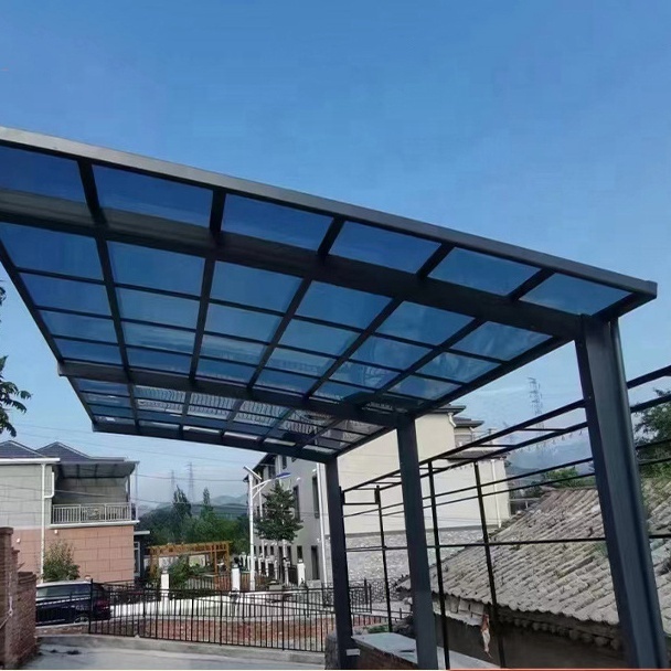 Strong Aluminum Structure Carport Free Standing Polycar Bonate Roofing Car Parking Tent Metal Frame Canopy