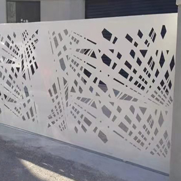 Factory Custom Aluminium Laser Cut Fence Panel Decorative Metal Sheet Screen Panel