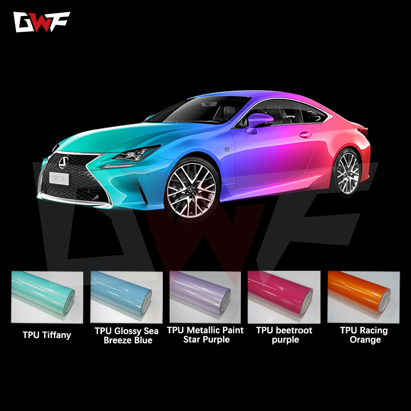 Self Healing 7.5mil TPU Color PPF 150+ Colors 1.52x15m Anti-Scratch Vinyl For Cars Super Hydrophobic TPU Wrap Vinyl Roll For Car