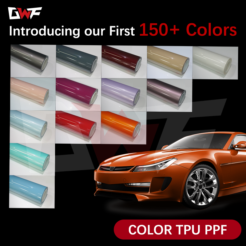 Self Healing 7.5mil TPU Color PPF 150+ Colors 1.52x15m Anti-Scratch Vinyl For Cars Super Hydrophobic TPU Wrap Vinyl Roll For Car