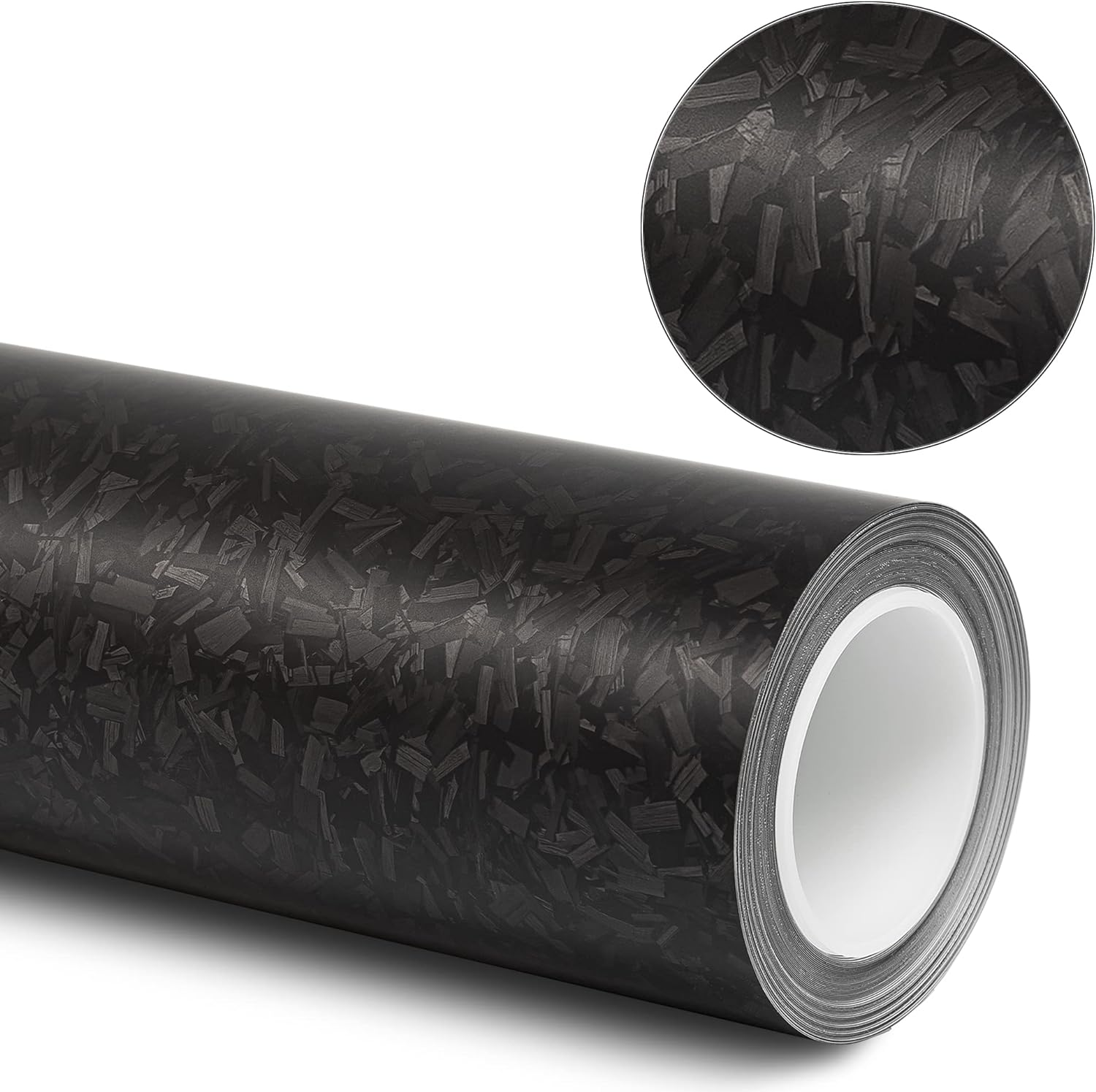 GWF 3D Forged Carbon Fiber Vinyl Wrap Glossy Black  Matte Black Self Adhesive car wrap vinyl film for car wrapping