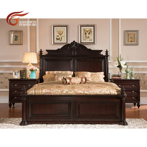 Latest wooden box bed designs modern bedroom furniture set of king and queen size bed WA390