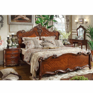 Chinese bed hand made french oak wood bed