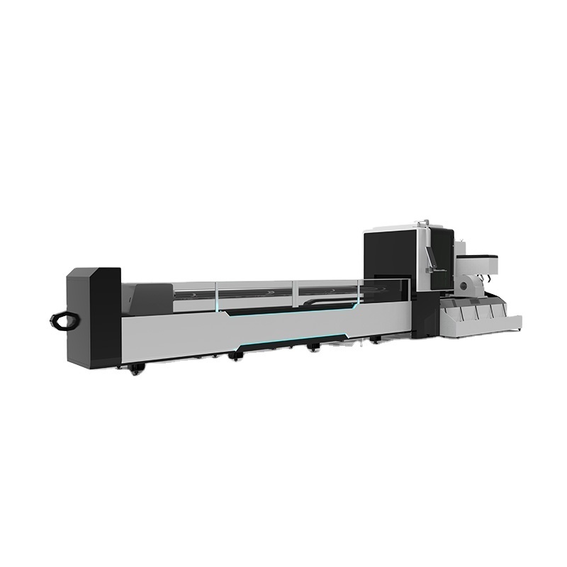 6 meters 3 chuck zero remains automatic loading metal tube cutting fiber laser cutting machine price for sale Gweike LF60MS