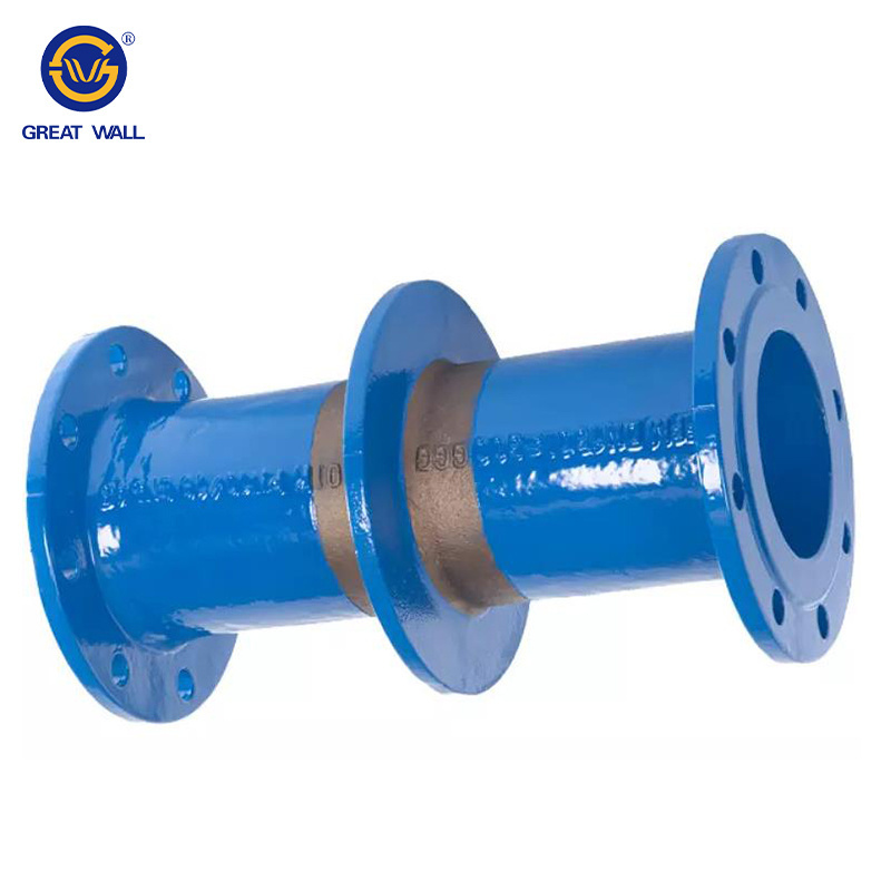 High Quality Ductile Iron Pipes  Fitting Double Flange With Puddle Flange Pipes for water