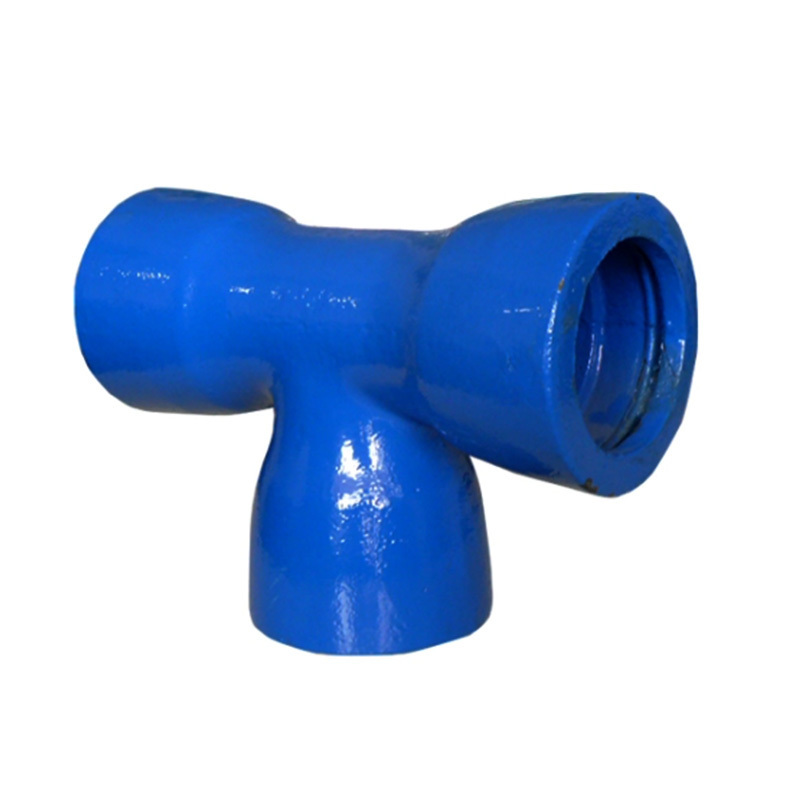 ISO2531 EN545 Fusion Bonded Epoxy Coating Ductile Iron Pipe Fitting All Socket Tee for DI Pipe