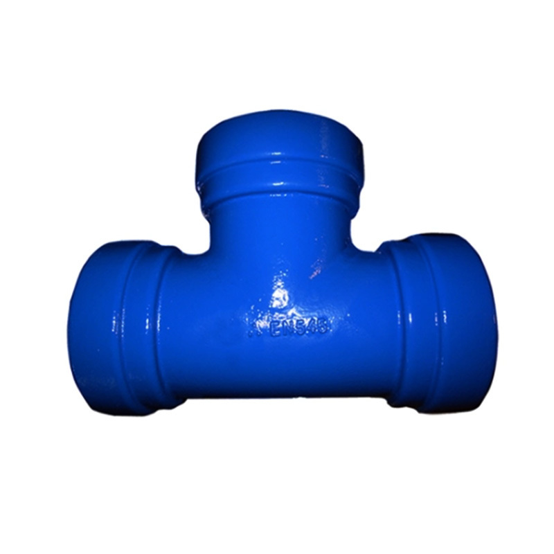 ISO2531 EN545 Fusion Bonded Epoxy Coating Ductile Iron Pipe Fitting All Socket Tee for DI Pipe