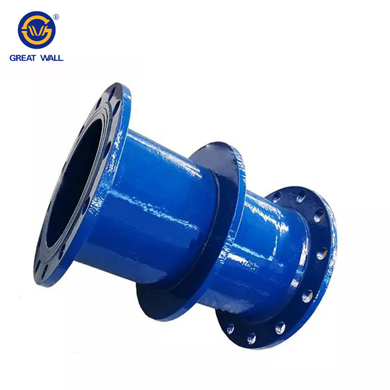 High Quality Ductile Iron Pipes  Fitting Double Flange With Puddle Flange Pipes for water