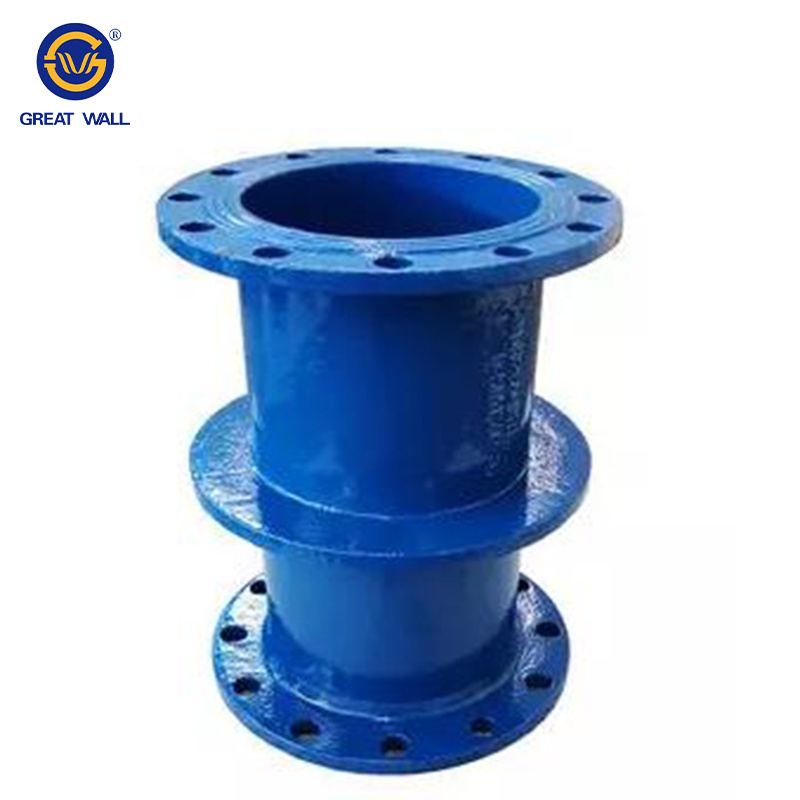 High Quality Ductile Iron Pipes  Fitting Double Flange With Puddle Flange Pipes for water