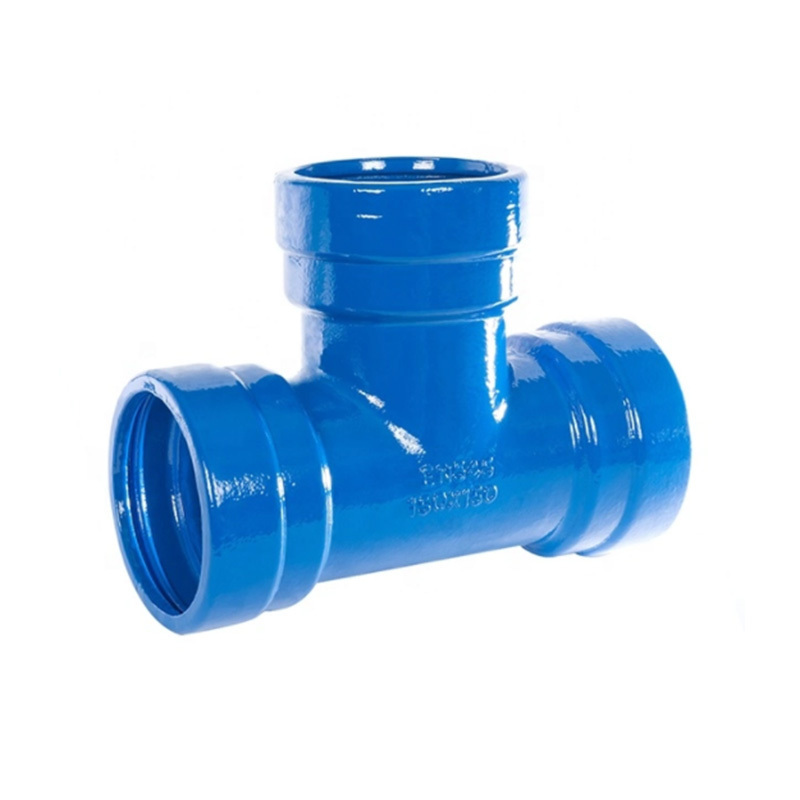 ISO2531 EN545 Fusion Bonded Epoxy Coating Ductile Iron Pipe Fitting All Socket Tee for DI Pipe