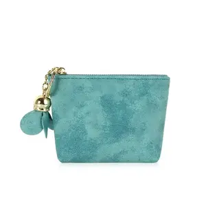 Custom simple Women's Clutch Bag Flower Pendant Shopping Purse Women's Clutch Bag Pu Makeup Bag Small Handbag Girls Coin Purse