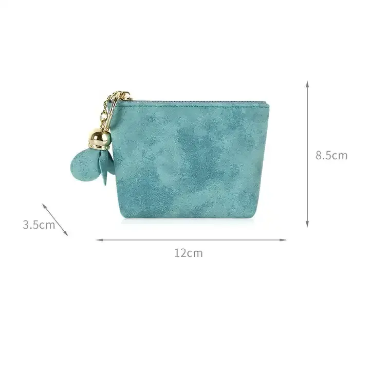 Custom simple Women's Clutch Bag Flower Pendant Shopping Purse Women's Clutch Bag Pu Makeup Bag Small Handbag Girls Coin Purse