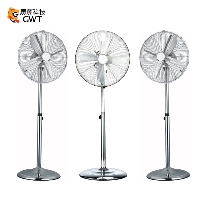 16 Inch Antique Classic Metal Stand Fan Chrome ventilador retro fan CE