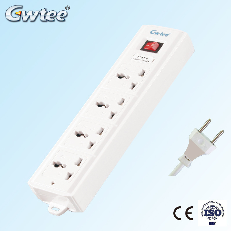 Universal Philippine Brunei Surge Protector New Power Strip With USB Charging Ports 4 Way Outlet Extension Plug Socket