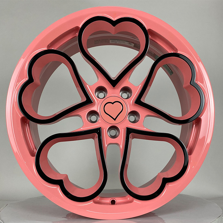 Custom 18 .19 20 21 inch pink&black forged wheels