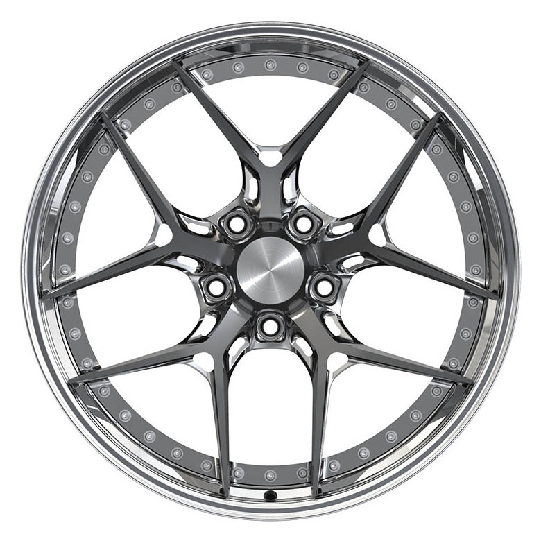 Customized Luxury Monoblock 2 Piece  5 hole  20 inch  Forged Alloy Wheels For High End Racing Cars Wheel