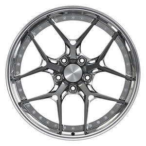 Customized Luxury Monoblock 2 Piece  5 hole  20 inch  Forged Alloy Wheels For High End Racing Cars Wheel