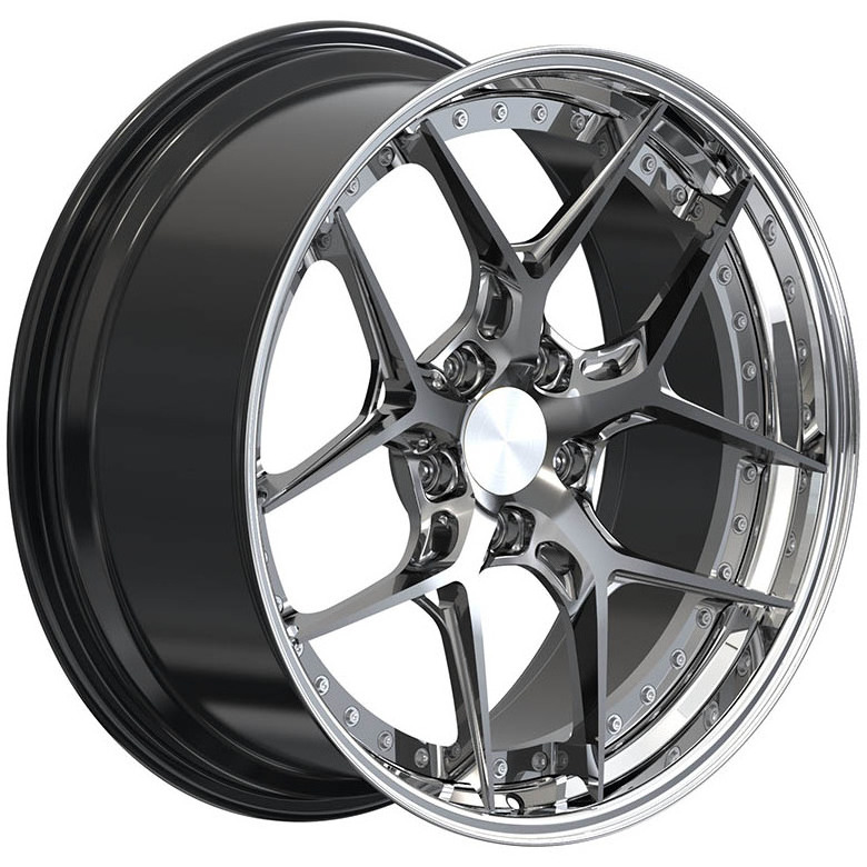 Customized Luxury Monoblock 2 Piece  5 hole  20 inch  Forged Alloy Wheels For High End Racing Cars Wheel