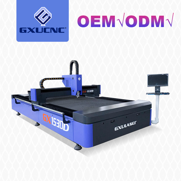 High speed GX-1530D fiber laser water jet cutting machines prices for stainless steel sheet