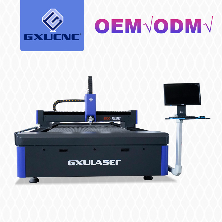 High speed GX-1530D fiber laser water jet cutting machines prices for stainless steel sheet