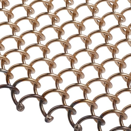 Decorative Aluminum Chain Link Metal Mesh Curtain Decorative Aluminum Metal Mesh Curtain  Chain Drapery Fabric