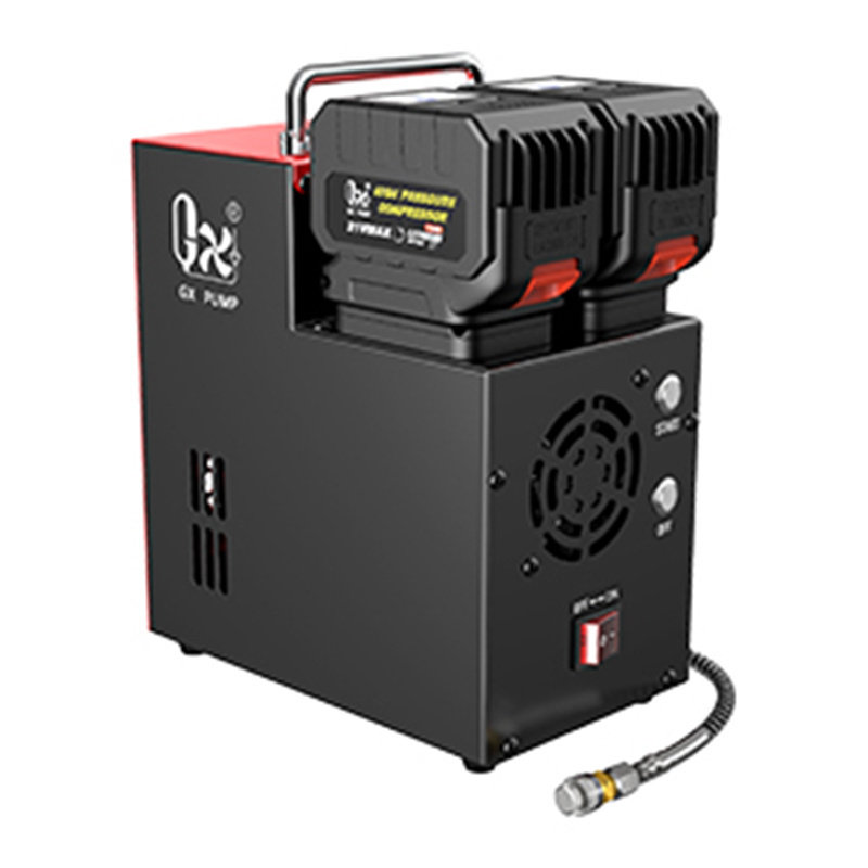 GX GX-E-L3 4500psi 18V/110v/220v  Portable Lithium Battery Compressor for diving for hunting high pressure air compressor